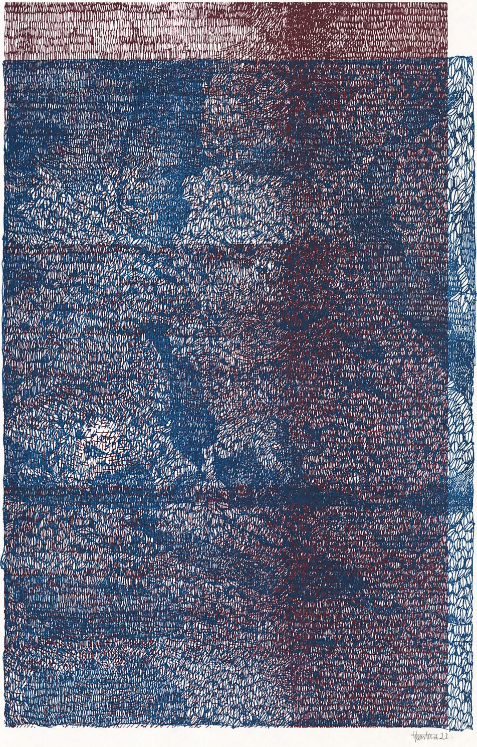 Rain 4 Layered 2023 Serigraphy 18x24 inches