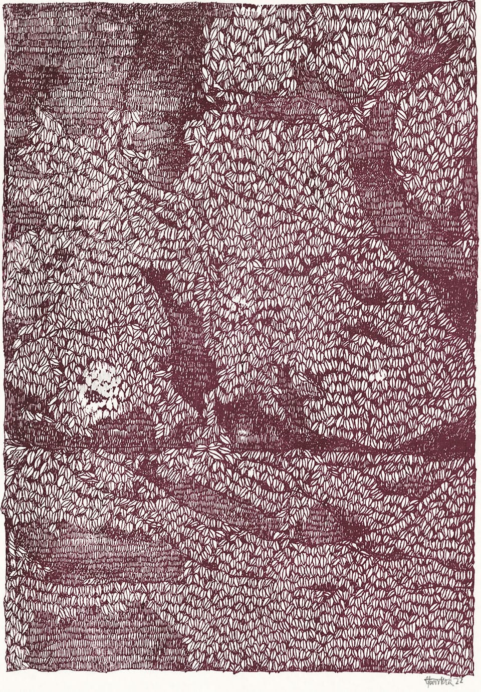 Rain 3 Translate 2023 Serigraphy 18x24 inches